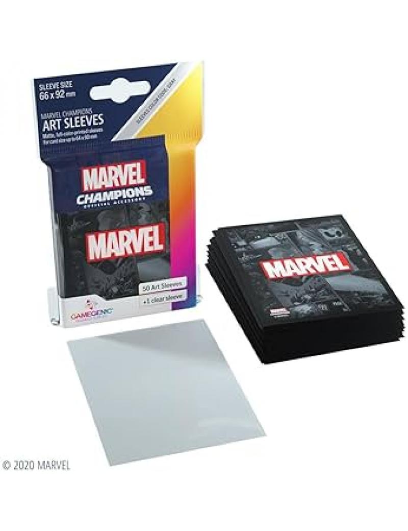 GG : 50 SLEEVES MARVEL CHAMPIONS MARVEL BLACK