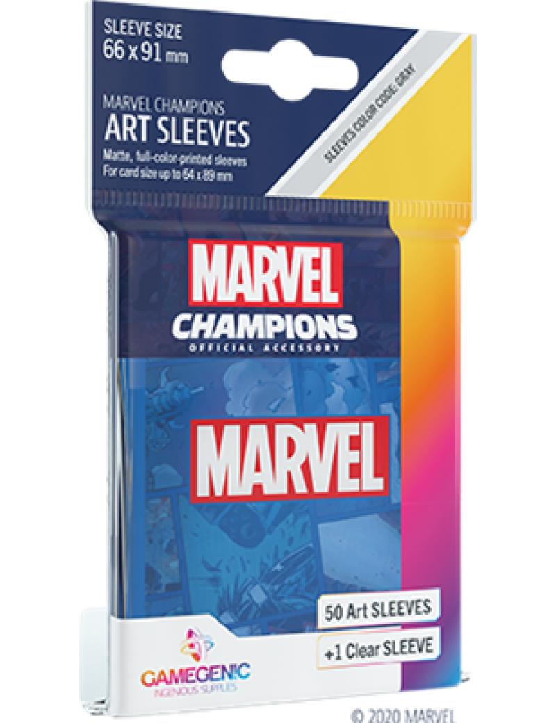 GG : 50 SLEEVES MARVEL CHAMPIONS MARVEL BLUE