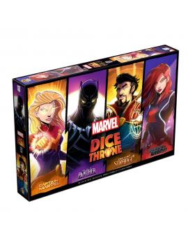 Dice Throne Marvel - Black Panther, Captain Marvel, Black Widow, Dr Strange