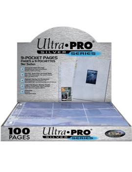 ULTRA PRO : 100 FEUILLES DE CLASSEUR SILVER