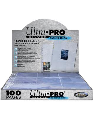 ULTRA PRO : 100 FEUILLES DE CLASSEUR SILVER