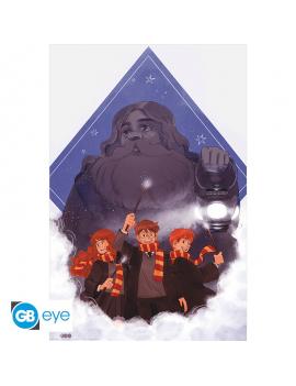 HARRY POTTER - Poster "Hagrid - Warner 100th" roulé filmé (91.5x61)
