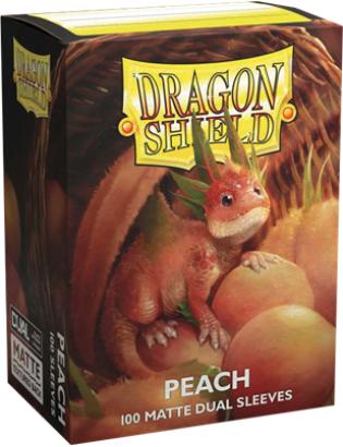 100 DRAGON SHIELD DUAL MATTE - PEACH