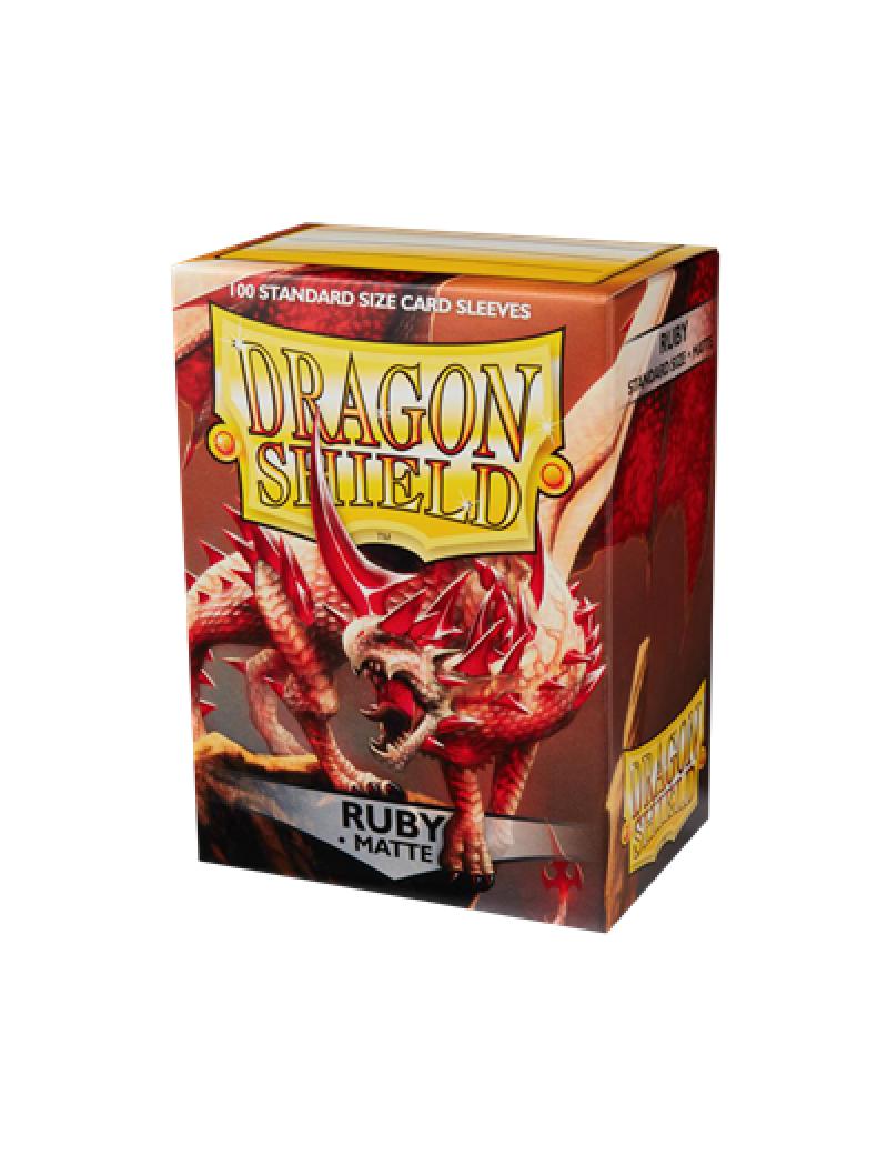 100 Dragon Shield Matte : Ruby 