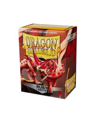100 Dragon Shield Matte : Ruby 