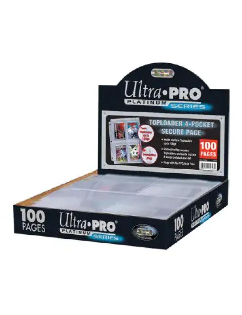 4-Pocket Secure Platinum Page for Toploaders 