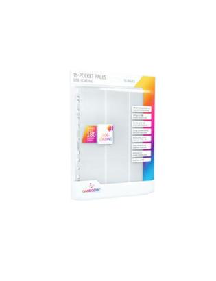 GAMEGENIC - SIDELOADING 18-POCKET PAGES 10 PCS PACK WHITE