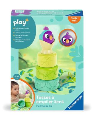 Play+ Tasses à empiler: petit oiseau