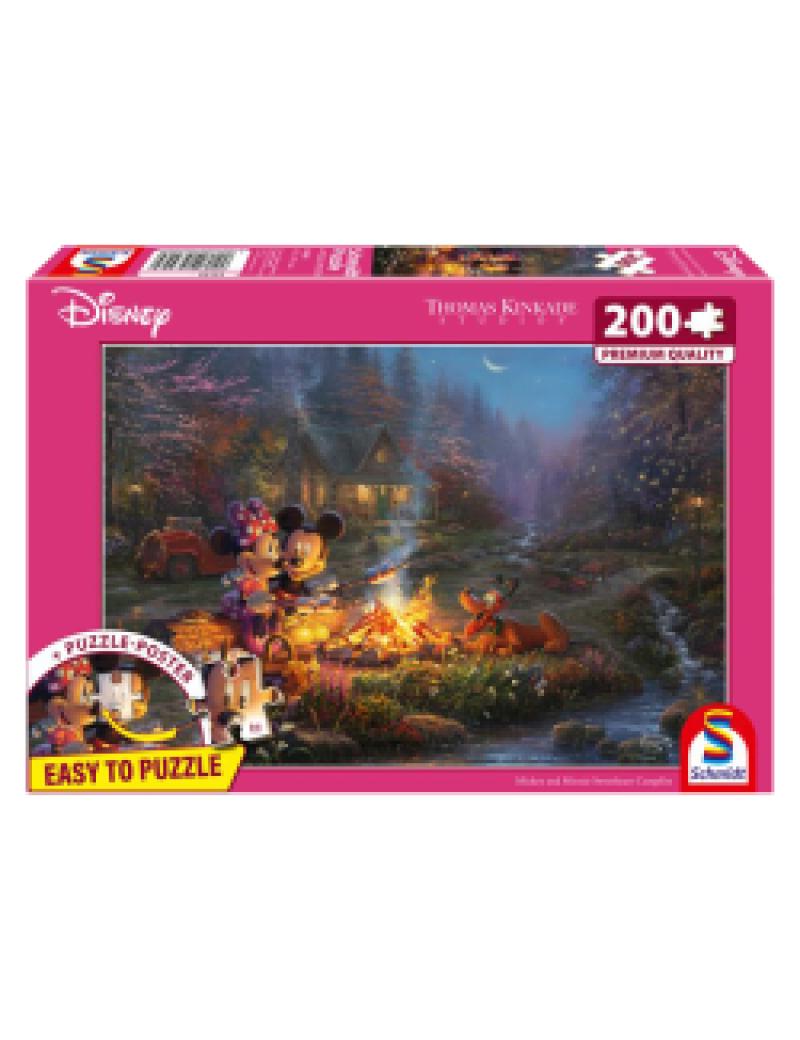 PUZZLE DISNEY - MICKEY & MINNIE À LA BELLE ÉTOILE 200 pièces