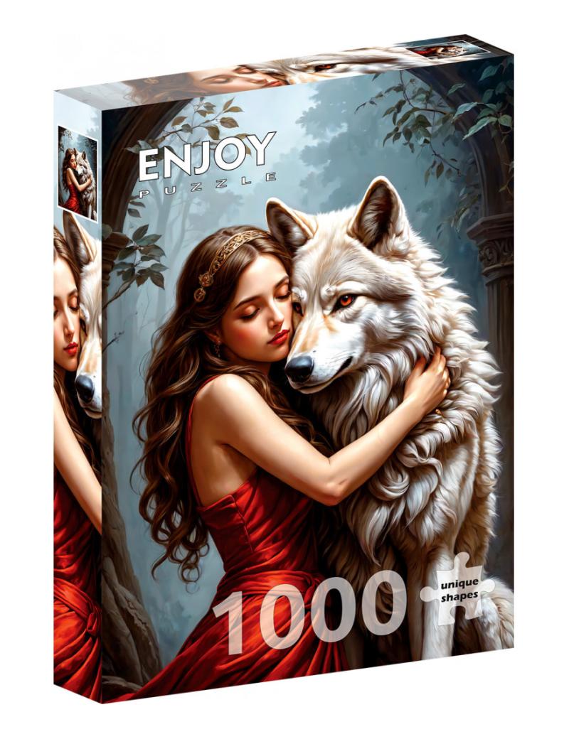 1000 PCS - LADY AND THE WOLF