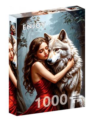 1000 PCS - LADY AND THE WOLF