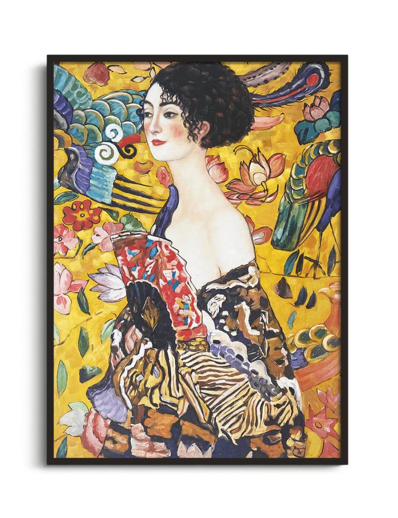 1000P klimt- dame a l'eventail