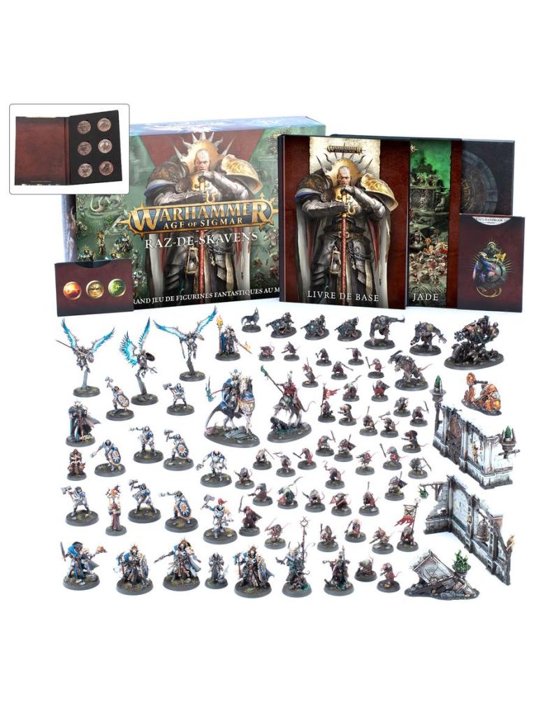 WARHAMMER AGE OF SIGMAR: RAZ-DE-SKAVENS ET MARQUEURS D'OBJECTIF EXCLUSIFS