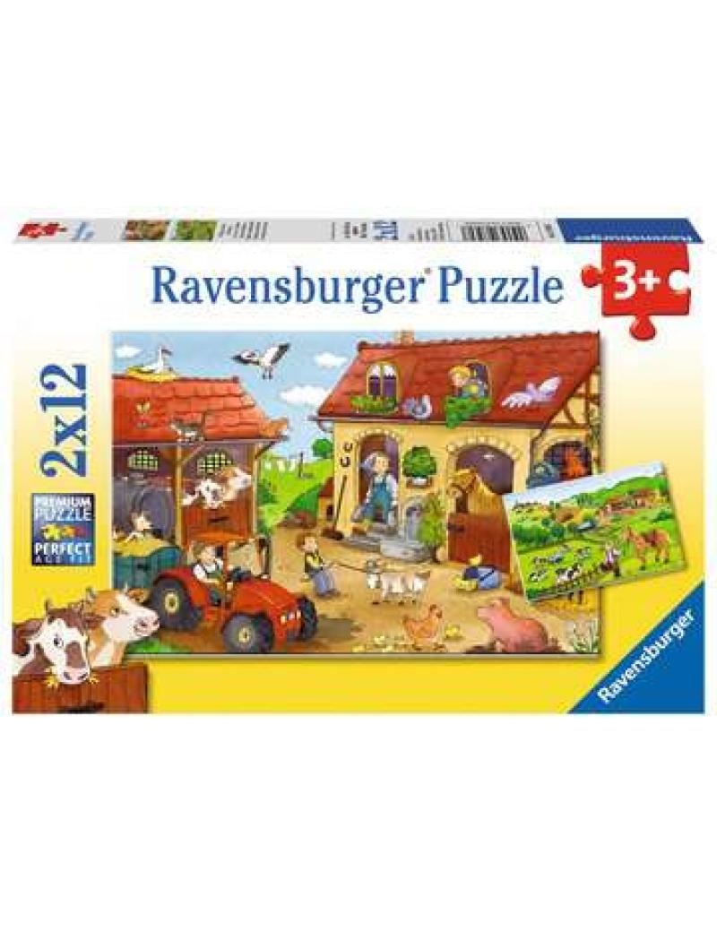 Puzzles 2x12 p - Le travail à la ferme