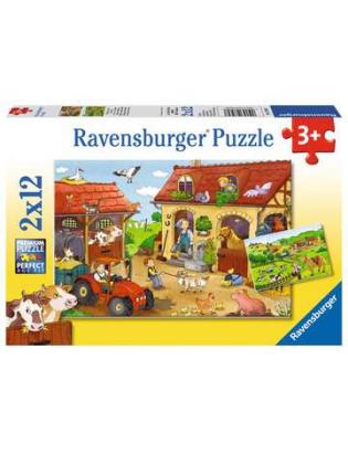 Puzzles 2x12 p - Le travail à la ferme