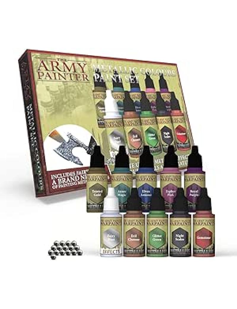 ARMY PAINTER - STARTER PEINTURE - WARPAINTS METALLIC PAINT SET