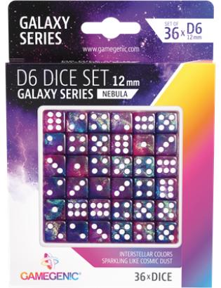 GALAXY SERIES -NEBULA- SET DE 36 DÉS DE 6 - 12MM