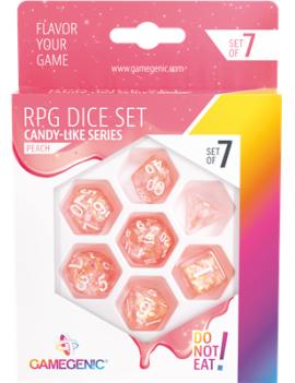 Candy-like Series -Peach- Set de 7 Dés JDR