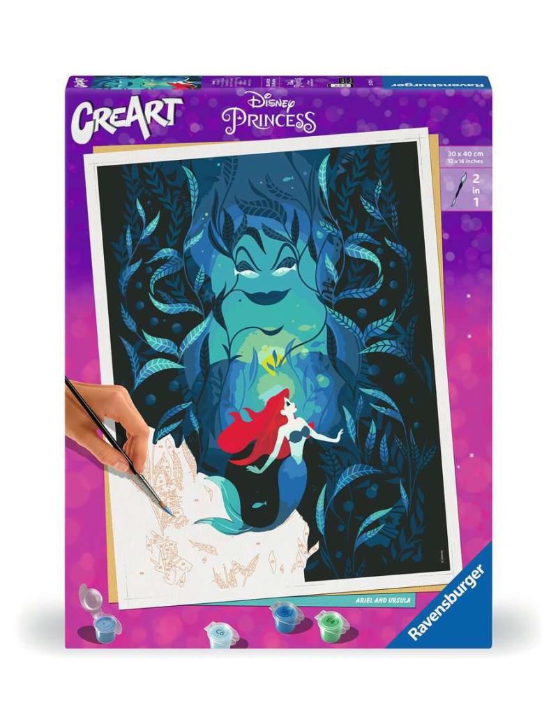 CreArt 30x40cm Ariel et Ursula Disney Pr
