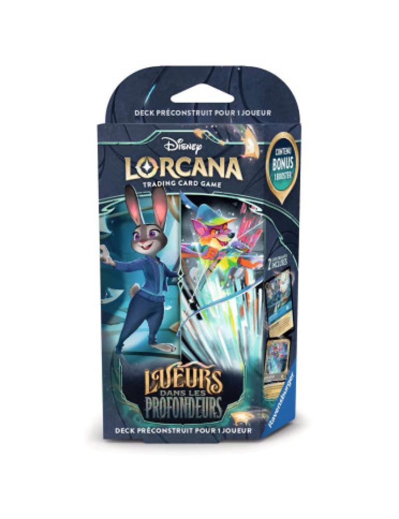 Disney Lorcana JCC : Lueurs dans les Profondeurs - Deck de démarrage Judy Hopps et Robin des Bois
