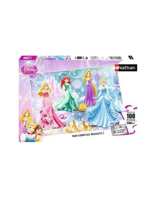 Nathan puzzle 100 p - Princesses étincel