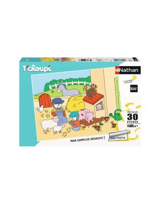 Nathan puzzle 30 p - T'choupi à la ferme